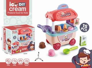 ICE CREAM CART 15PCS,