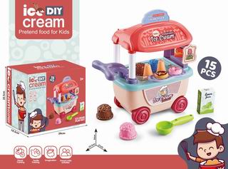 ICE CREAM CART 15PCS,