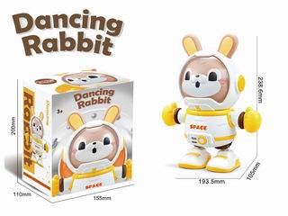 B/O DANCING SPACE RABBIT W/LIGHT & MUSIC,