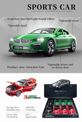 FRICTION CAR W/LIGHT & SOUND 8PCS,