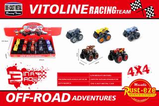 FRICTION STUNT DIE-CAST CAR 10PCS,