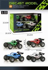 1:32 FRICTION DIE-CAST CAR 4PCS,