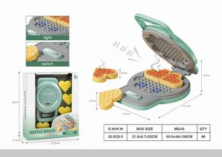 WAFFLE MAKER W/LIGHT & SOUND,