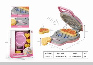 WAFFLE MAKER W/LIGHT & SOUND,