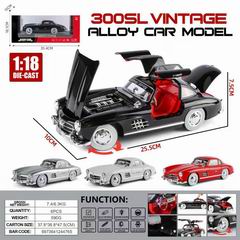 1:18 SLIDE DIE-CAST CAR W/LIGHT & SOUND,