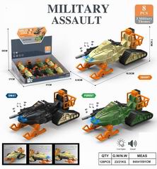 FRICTION SNOWMOBILE W/LIGHT & MUSIC 8PCS,