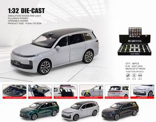 1:32 PULL BACK DIE-CAST CAR W/LIGHT & SOUND 12PCS,