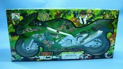 BEN 10 FRICTION MOTORCYCLE W/LIGHT SOUND. W/B,